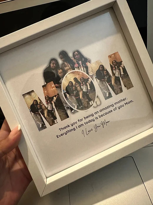 Custom Mom Frame & Candle Set