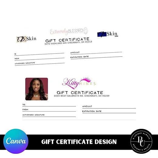 Gift Certificate Design