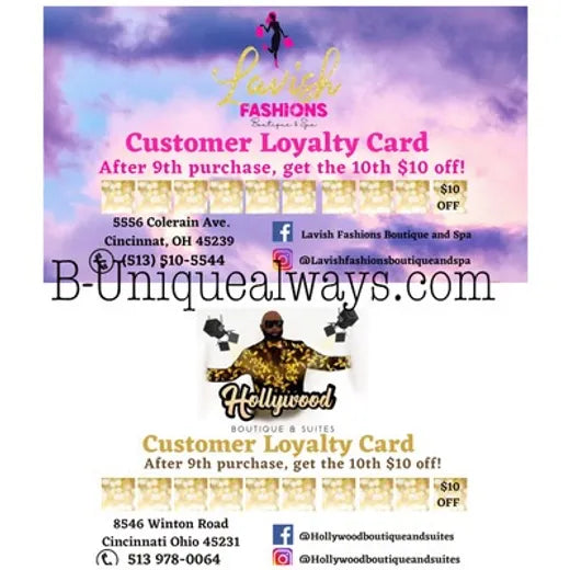 Customer Loyalty Card Design