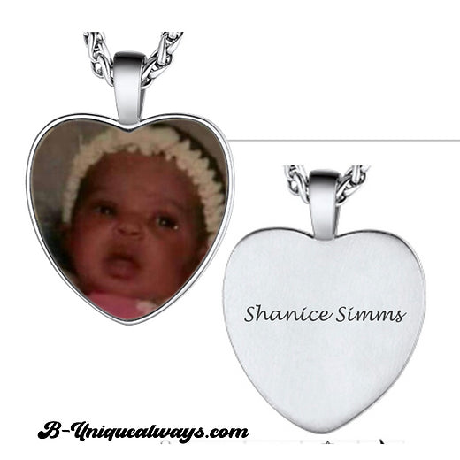 Heart Photo Necklace