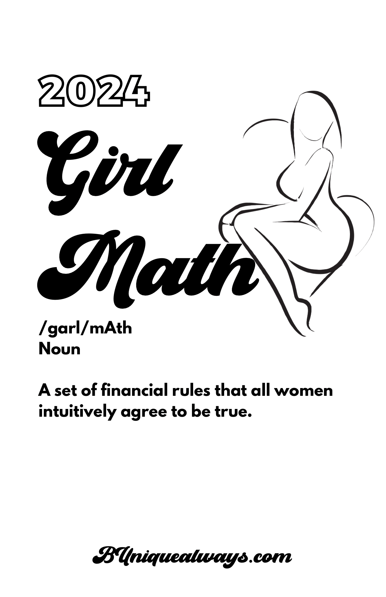 Girl Math Planner 2024 (Digital Version)